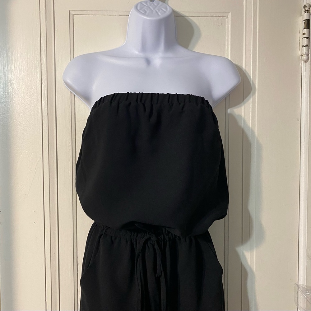 Joie Black Drawstring Romper - image 8